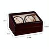 Watch Shaker 4+6 Digits Mechanical Watch Automatic Winding Watch Box Watch Shaker ,US Plug(Red Sandalwood)