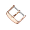 5pcs IP Plated Stainless Steel Pin Buckle Watch Accessories, Color: Rose Gold 22mm