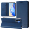 For Samsung Galaxy A15 5G / 4G RC01 Dual-Folded Magnetic Suction RFID Leather Phone Case(Dark Blue)
