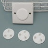 UK 3-Hole Baby Socket Protection Cover, Style: Round Thin White
