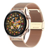 HK8Pro 1.36 inch AMOLED Screen Steel Strap Smart Watch, Support NFC Function / Blood Oxygen Monitoring(Gold)