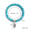S2208-2 Owl Women Beaded Bracelet Turquoise Ethnic Style Charm Jewelry