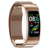 K60 1.08 inch Steel Band Earphone Detachable Life Waterproof Smart Watch Support Bluetooth Call(Rose Gold)