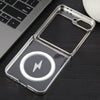 For Samsung Galaxy Z Flip6 6D Glossy Electroplated PC MagSafe Phone Case(Galaxy Silver)