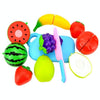 Pretend Play Plastic Food Toy Cutting Fruit Vegetable for Children, Random Color and Style 8 PCS / Set