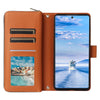 For Samsung Galaxy A33 5G Nine-card Slots Zipper Wallet Bag Leather Phone Case(Brown)