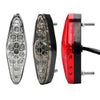 2 PCS KC-WD-NEW-3X Motorcycle LED Brake Light Running Lamp (Transparent Black)