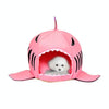 Shark Pet Bed, Small, Pink, 42cm, Cosy, Washable Cushion