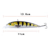 LB106 11cm/11.5g Lure Painted Bionic Fishing Bait Plastic Hard Bait, Color: 6