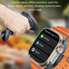 WS12 ULTRA 2 2.2 inch Sport Smart Watch, Support Payment Code / Bluetooth Call / Sleep / Blood Oxygen / Heart Rate / Blood Pressure Health Monitor(Black)