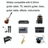 0.3m 1 Straight Head +1 Elbow Head 6.35mm Guitar Cable Oxygen-Free Copper Core TS Large Two-core Cable