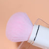 8-in-1 Square Makeup Brush Mini Portable Retractable Blush Brush Eye Shadow Brush Novice Makeup Set(Milk White)