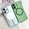 For iPhone 14 Plus Metallic Paint CD Texture MagSafe TPU Phone Case(Grey)