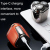 Mini Magnetic Head Shaver Smart LED Display Electric Shaver, Color: Orange