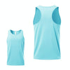 H-Shape Summer Men Sports Vest Casual Breathable Quick-drying Outdoor Running Vest, Size: XXL(Sky Blue)