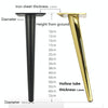 LH-ZT-0001 Cone Round Tube Furniture Support Legs, Style: Straight Cone Height 10cm(Matte Black)