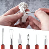 6 PCS/Set Double-head Radium Silk Knife Ceramic Clay Carving Tool