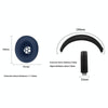 For Beats Studio Pro Headphones Silicone Ear Cushion + Headband Cover Set(Black)