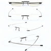 250 Degrees With Lighter Shape Clip Belt Case Anti-Blue Light Rimless Folding Presbyopia Glasses