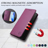For Samsung Galaxy A32 5G / M32 5G RC01 Dual-Folded Magnetic Suction RFID Leather Phone Case(Violet)