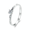 MSR059 S925 Sterling Silver Platinum Moissanite Ring(8)