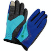 JUNGLE LEOPARD Outdoor Sports Mountaineering Full Finger Gloves Mesh Touch Screen Anti-Skid Gloves, Size: L(Blue+Lake Blue)