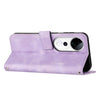 For vivo V40 / V40 Pro / T3 Ultra Dream Triangle Leather Phone Case with Lanyard(Purple)