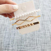 Fashion Jewelry Hairpins Clips Plated Women Pearl Hair Clips Bridal Headdress(3)