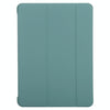 For iPad Air 2022 / 2020 10.9 Silicone 3-Folding Full Coverage Leather Case(Light Green)