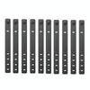 10pcs /Pack  125mm Silicone Cable Tie 4 Hole Wire Winder Fastener(Black)