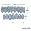 Halloween Vampire 8 Zircon Hip Hop Braces, Colour: Gold Suit