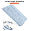 For iPad 10th Gen 10.9 2022 mutural Y-Shape Deformation Leather Tablet Case(Ice Blue)