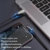 ROMOSS CB12C USB To 8 Pin Elbow With Light 2.4A Fast Charge Data Cable, Size: 1.2m(Black)