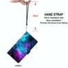 For Alcatel 1S (2020) / 3L (2020) Coloured Drawing Cross Texture Horizontal Flip PU Leather Case with Holder & Card Slots & Wallet & Lanyard(Purple Green Starry Sky)