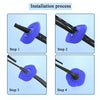 Car Wiper Hole Silicone Protective Cover, Size: Big Hole(Blue)