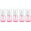 5 PCS Travel Plastic Bottles Leak Proof Portable Travel Accessories Small Bottles Containers, 30ml(Pink)
