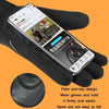 WEST BIKING YP0211221 Winter Warm Fleece Riding Gloves Non-Slip Waterproof Touch Screen Gloves, Size: M(Black)