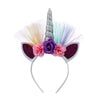F006 Cartoon Headband Children Birthday Festival Party Hair Accessories(Laser Silver 2)