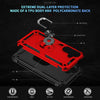 For Samsung Galaxy A36 5G Shockproof TPU + PC Phone Case with Holder(Red)