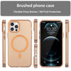For iPhone 12 Pro MagSafe Frosted Translucent TPU + PC Full Coverage Phone Case(Orange)