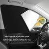 Heat-insulating Opaque Vinyl Coated Magnetic Car Curtains, Style: Full Blackout Rear Row