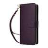For Samsung Galaxy A26 Nine-card Slots Zipper Wallet Bag Leather Phone Case(Dark Purple)
