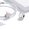 S925 Sterling Silver Romantic Wedding House Beads DIY Bracelet Necklace Accessories