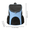 Foldable Pet Carrier Backpack, Breathable Nylon, Blue, For Small Pets