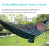 Portable Outdoor Parachute Hammock with Mosquito Nets (Dark Blue + Baby Blue)