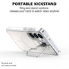 For Samsung Galaxy S25+ / S24+ 5G Gradient Discolor Lens Kickstand Magsafe Phone Case(Black)