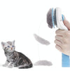 Self-Cleaning Slicker Brush for Dogs & Cats - Blue
