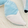 Lovely Fox Animal Cotton Plush U Shape Neck Pillow for Travel Car  Plane Travel(light blue)