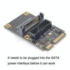 Mini PCI-E To USB3.2 GEN1 Front 19Pin 2 Ports Transfer Card Supports Half High SATA