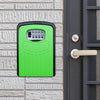 Large Wall Mounted Key Safe Box - Green - Combination Lock